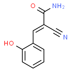 2-CYANO-3-(2-HYDROXYPHENYL)ACRYLAMIDE结构式