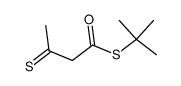 3-Thioxobutanethioic acid S-tert-butyl ester结构式