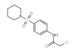 2-Chloro-N-[4-(piperidine-1-sulfonyl)-phenyl]-acetamide structure