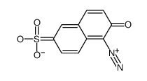 1-diazonio-6-sulfonaphthalen-2-olate Structure