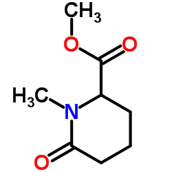 2-piperidinecarboxylic acid, 1-methyl-6-oxo-, methyl ester Structure