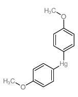 bis(4-methoxyphenyl)mercury Structure