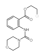 Benzoic acid,2-[(4-morpholinylcarbonyl)amino]-, 2-chloroethyl ester Structure