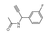 (+/-)-N-[1-(3-fluorophenyl)-2-propynyl]acetamide结构式