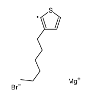 magnesium,3-hexyl-2H-thiophen-2-ide,bromide Structure