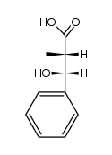 (2RS,3SR)-3-hydroxy-2-methyl-3-phenylpropanoic acid Structure