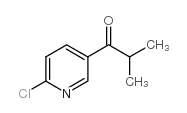 1-(6-氯吡啶-3-基)-2-甲基-1-丙酮结构式