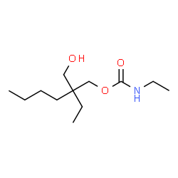 2-Ethyl-2-(hydroxymethyl)hexyl=ethylcarbamate结构式
