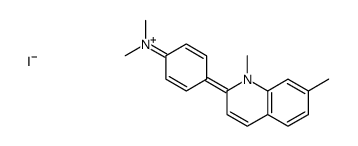 4-(1,7-dimethylquinolin-1-ium-2-yl)-N,N-dimethylaniline,iodide结构式
