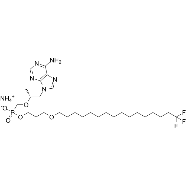 Tenofovir-C3-O-C15-CF3 ammonium structure