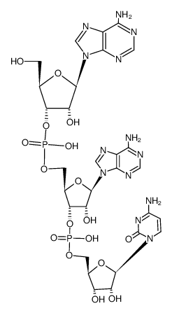 cytidylyl-(5'→3')-adenylyl-(5'→3')-adenosine Structure