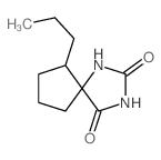 1,3-Diazaspiro[4.4]nonane-2,4-dione,6-propyl- Structure