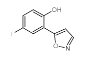4-氟-2-(5-异恶唑基)苯酚结构式