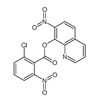 (7-nitroquinolin-8-yl) 2-chloro-6-nitrobenzoate结构式