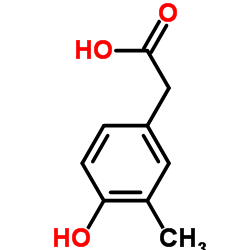 2-(4-羟基-3-甲基苯基)乙酸结构式