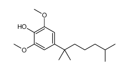 4-(2,6-dimethylheptan-2-yl)-2,6-dimethoxyphenol结构式