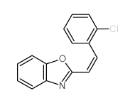 Benzoxazole,2-[2-(2-chlorophenyl)ethenyl]- structure