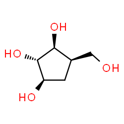 1,2,3-Cyclopentanetriol, 4-(hydroxymethyl)-, (1R,2S,3S,4R)- (9CI)结构式