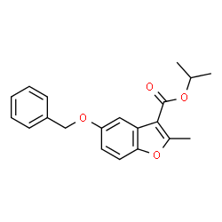 isopropyl 5-(benzyloxy)-2-methylbenzofuran-3-carboxylate结构式