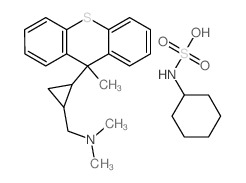 N,N-dimethyl-1-[2-(9-methylthioxanthen-9-yl)cyclopropyl]methanamine; (sulfoamino)cyclohexane picture