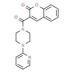 3-(4-(pyridin-2-yl)piperazine-1-carbonyl)-2H-chromen-2-one Structure