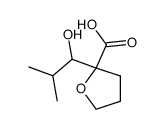 2-(1-hydroxy-2-methyl-propyl)-2-tetrahydrofuroic acid结构式