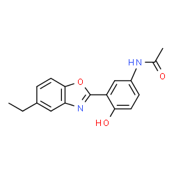 N-[3-(5-Ethyl-1,3-benzoxazol-2-yl)-4-hydroxyphenyl]acetamide结构式