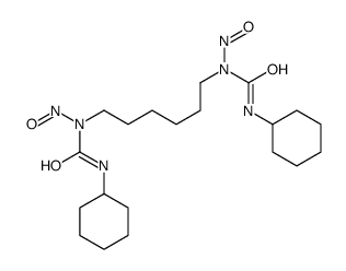 3-cyclohexyl-1-[6-[cyclohexylcarbamoyl(nitroso)amino]hexyl]-1-nitrosourea Structure