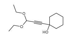 1-(3,3-diethoxypropynyl)cyclohexanol Structure