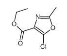 5-Chloro-2-methyl-4-oxazolecarboxylic acid ethyl ester Structure