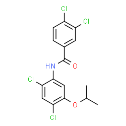 3,4-DICHLORO-N-(2,4-DICHLORO-5-ISOPROPOXYPHENYL)BENZENECARBOXAMIDE结构式