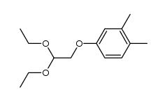 4-(2,2-diethoxyethoxy)-1,2-dimethylbenzene结构式