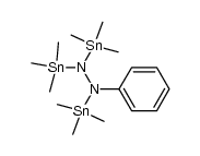 (Me3Sn)2NNPhSnMe3结构式