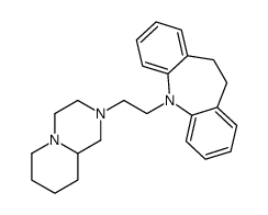 11-[2-(1,3,4,6,7,8,9,9a-octahydropyrido[1,2-a]pyrazin-2-yl)ethyl]-5,6-dihydrobenzo[b][1]benzazepine结构式