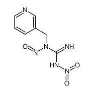 N'-nitro-N-nitroso-N-pyridin-3-ylmethyl-guanidine Structure