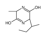 (3S,6S)-3-[(2S)-butan-2-yl]-6-methylpiperazine-2,5-dione结构式