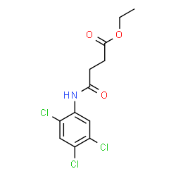 Ethyl 4-oxo-4-[(2,4,5-trichlorophenyl)amino]butanoate结构式