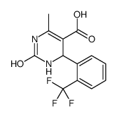 1,2,3,4-四氢-6-甲基-2-氧代-4-[2-(三氟甲基)苯基]-5-嘧啶羧酸结构式