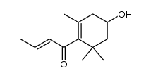 3-hydroxymegastigma-5,8-dien-7-one结构式