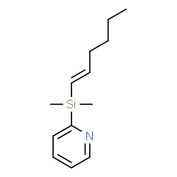 Pyridine, 2-(1-hexenyldimethylsilyl)- (9CI)结构式