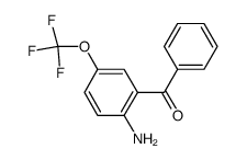 (2-Amino-5-trifluoromethoxy-phenyl)-phenyl-methanone结构式