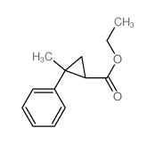 ethyl 2-methyl-2-phenyl-cyclopropane-1-carboxylate结构式