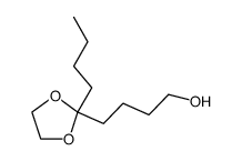 2-Butyl-2-(4-hydroxybutyl)-1,3-dioxolane结构式