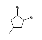 1,2-dibromo-4-methyl-cyclopentane Structure