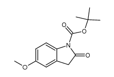 tert-butyl 5-methoxy-2-oxoindoline-1-carboxylate结构式