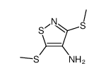 3,5-Bis(methylthio)-4-isothiazolamine structure