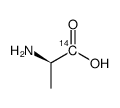 d-alanine, [1-14c] Structure