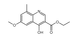 ethyl 4-hydroxy-6-methoxy-8-methylquinoline-3-carboxylate Structure