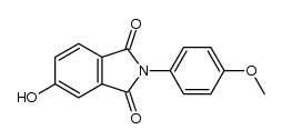 5-hydroxy-2-(4-methoxyphenyl)isoindole-1,3-dione结构式