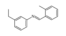N-(3-ethylphenyl)-1-(2-methylphenyl)methanimine结构式
